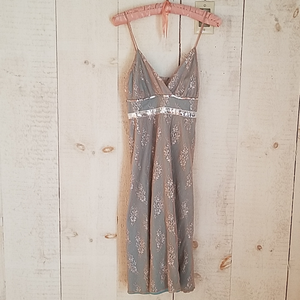 Shimmery Cocktail Dress with Adjustable Straps